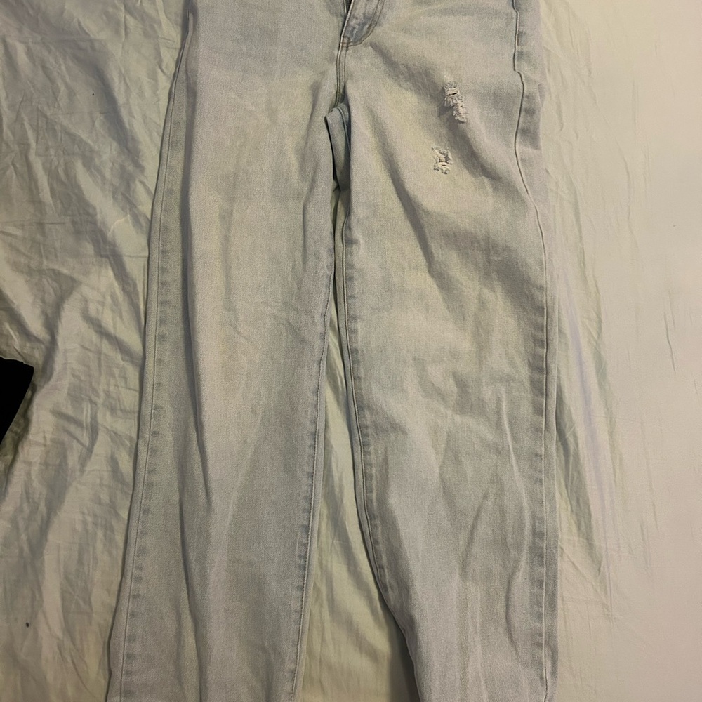 Light Blue Distressed Jeans